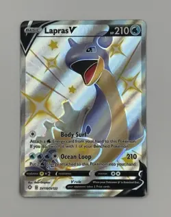 Pokemon Lapras V SV110/SV122 Shining Fates Shiny Vault Shiny Holo Rare Eng - Image 1