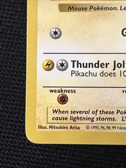 Pokemon Pikachu 58/102 *Near Mint* (Shadowless) Yellow Cheeks - Image 2