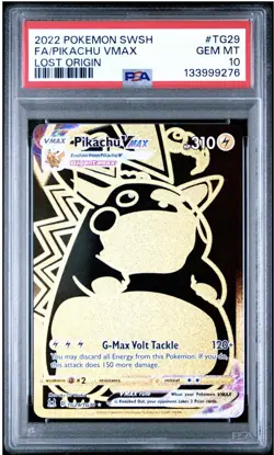 2022 Pokemon SWSH FA/Pikachu VMAX Lost Origin #TG29 PSA 10 GEM MT - Image 1