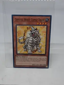 Yugioh! Crystal Beast Topaz Tiger - SDCB-EN004 - Common - 1st Edition Near Mint, - Image 1