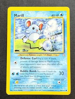 Marill 66/111 Neo Genesis Pokemon MP (see photo) - Image 2