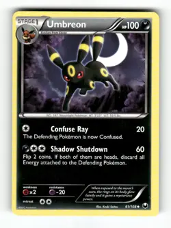 Umbreon - 61/108 - Dark Explorers - Pokemon Uncommon - NM - Image 1
