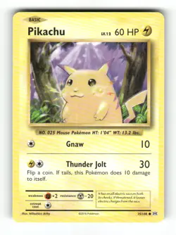 Pikachu - 35/108 - Evolutions - Pokemon - Common - NM - Image 1