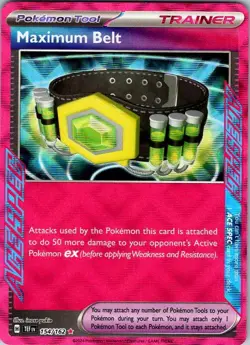 MAXIMUM BELT 154/162 ACE SPEC RARE TEMPORAL FORCES POKEMON NEAR MINT - Image 1
