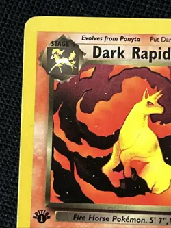 Pokemon Dark Rapidash 44/82 (1st Edition) Team Rocket *Near Mint* Never Played - Image 3
