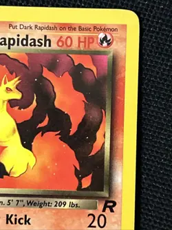 Pokemon Dark Rapidash 44/82 (1st Edition) Team Rocket *Near Mint* Never Played - Image 4