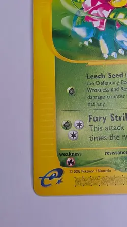 Pokemon Vintage Non-Holo Rare Venusaur 67/165 Expedition Base Wotc E-reader 2002 - Image 2