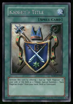 Knight's Title (Super Rare) ROD-EN002 Yu-Gi-Oh! Promo Yu-Gi-Oh Unlimited NM - Image 1