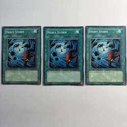 Yugioh! 3x Heavy Storm SD04, 09 & 10 Common 1st Edition LP Playset! - Image 1