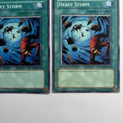 Yugioh! 3x Heavy Storm SD04, 09 & 10 Common 1st Edition LP Playset! - Image 2