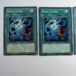 Yugioh! 3x Heavy Storm SD04, 09 & 10 Common 1st Edition LP Playset! - Image 3