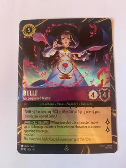 LORCANA Disneyland DCA EXCLUSIVE Promo Belle Mystic Magical Places Quest - Image 1