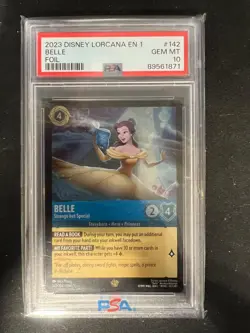 Belle Strange but Special 142/204 PSA Graded 10 Disney Lorcana TCG - Image 1