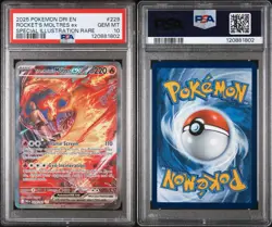 Pokemon TCG Team Rockets Moltres EX Destined Rivals Card 229/182 Gem MT PSA 10 - Image 3