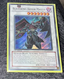 YUGIOH BLACKWING ARMOR MASTER DP11-EN013 1ST SUPER NM - Image 1