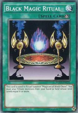 Black Magic Ritual YGLD-ENC32 King of Games: Yugi's Legendary Decks Yu-Gi-Oh NM - Image 1