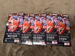 One Piece CCG OP-16 The Time Of Battle Sleeved Booster Packs English - Lot of 5! - Image 1