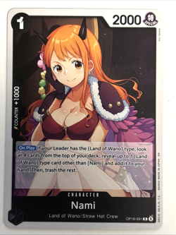 One Piece The Time of battle OP16-091 Nami Rare FOIL English - Image 1