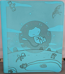 Pokemon Bubble Mew 9 Pocket Teal Top Loader Binder 324 Cards Ready to Ship 1 - Image 1
