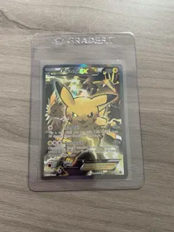 Pokemon TCG Pikachu EX XY124 Black Star Promo Card - Image 1