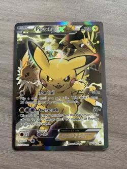 Pokemon TCG Pikachu EX XY124 Black Star Promo Card - Image 2