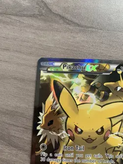 Pokemon TCG Pikachu EX XY124 Black Star Promo Card - Image 3