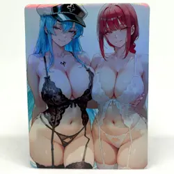Akame Ga Kill Esdeath, Chainsaw Man Makima Goddess Anime Waifu ACG Foil Card - Image 1