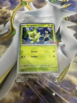 Pokemon TCG Sprigatito 191 SVP Promo Stamped Horizons Series Sealed Card - Image 1