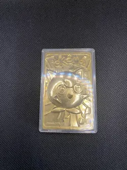1999 Pokemon 23k Gold-Plated Trading Card Jigglypuff Burger King W/ Case - Image 2