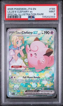 Pokemon PSA 9 Lillie’s Clefairy Ex 184/159 Special Illustration Rare - Image 1