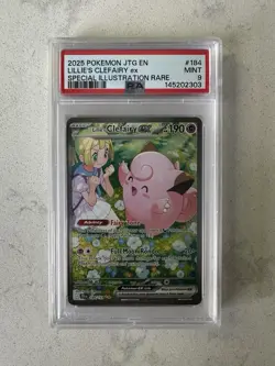 Pokemon PSA 9 Lillie’s Clefairy Ex 184/159 Special Illustration Rare - Image 4