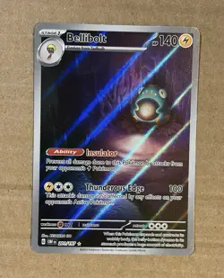 Pokemon TCG Bellibolt SV03 Obsidian Flames 201/197 Full Art IR Holo EN - Image 1