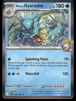 Misty's Gyarados 049/182 Rare Destined Rivals Pokemon Holo Near Mint - Image 1