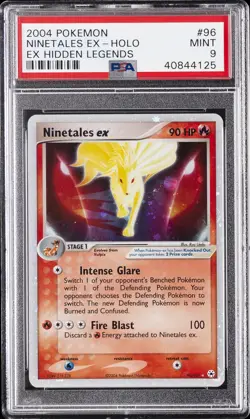 2004 POKEMON EX HIDDEN LEGENDS #96 NINETALES EX-HOLO PSA 9 - Image 1