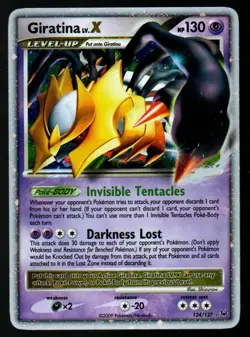 Pokemon Giratina LV.X 124/127 Platinum Holofoil Ultra Rare TCG LP-NM - Image 1