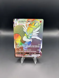 Pokemon TCG Cinderace VMAX 194/192 Swsh02 Rebel Clash Secret Full Art Holo - NM - Image 1