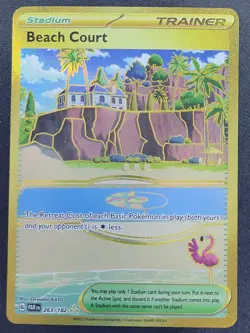 Beach Court 263/182 Hyper Rare Paradox Rift Pokemon TCG - Image 1