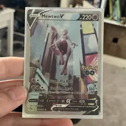 Pokemon Mewtwo V 072/078 Pokemon GO Ultra Rare Holo Eng 2022 - Image 1