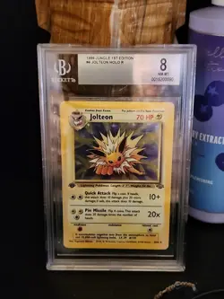 Pokemon TCG Jolteon Jungle 4/64 Holo 1st Edition Holo Rare Bgs 8.0 - Image 1