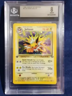 Pokemon TCG Jolteon Jungle 4/64 Holo 1st Edition Holo Rare Bgs 8.0 - Image 2