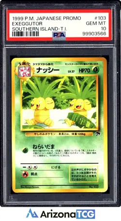 Pokemon 1999 Exeggutor 103 Promo Southern Island - T.I. Japanese GEM MINT PSA 10 - Image 1