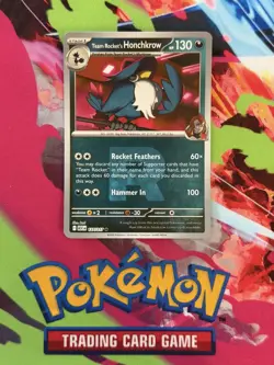Team Rocket's Honchkrow (Energy Symbol) 127/217 Ascended Heroes Reverse Holo NM - Image 1