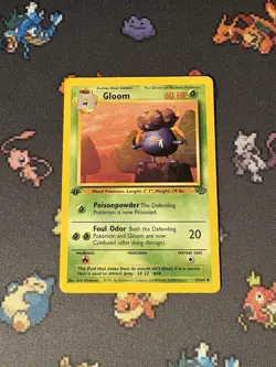 Pokemon Cards Gloom 37/64 Jungle FIRST EDITION WOTC - (LP) #2 - Image 1