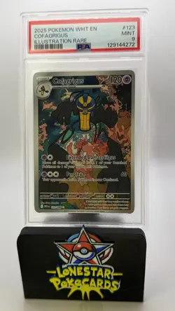Cofagrigus 123/086 Illustration Rare Pokemon White Flare English PSA 9 Mint #123 - Image 1