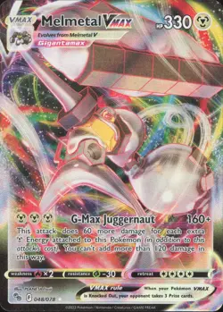 Melmetal VMAX 048/078 Holo VMAX Rare Pokemon GO Pokemon Near Mint - Image 1