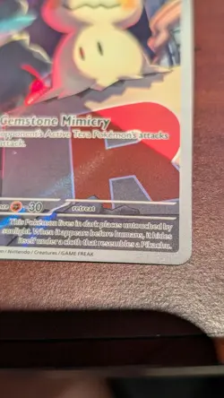 Pokemon Ascended Heroes Team Rocket’s Mimikyu 238/217 Illustration Rare NMT - Image 3