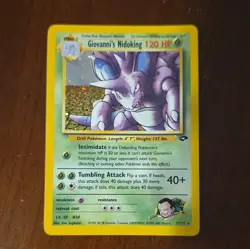 Giovanni's Nidoking 7/132 Gym Challenge Holo Rare Unlimited English 120 HP - Image 1