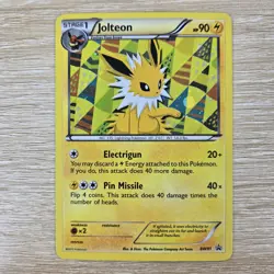 WHOLE SWIRL 🌀💫 LP Jolteon BW91 Black & White Promo Holo Nintendo Pokemon Card - Image 1