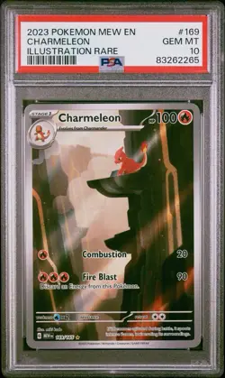 PSA 10 Charmeleon 169/165 Pokemon Sv: Scarlet & Violet 151 GEM MINT English - Image 1