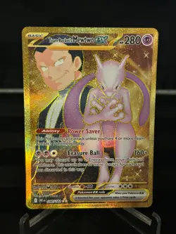 Pokemon TCG Team Rocket's Mewtwo EX #240/182 Hyper Rare SV: Destined Rivals - Image 1